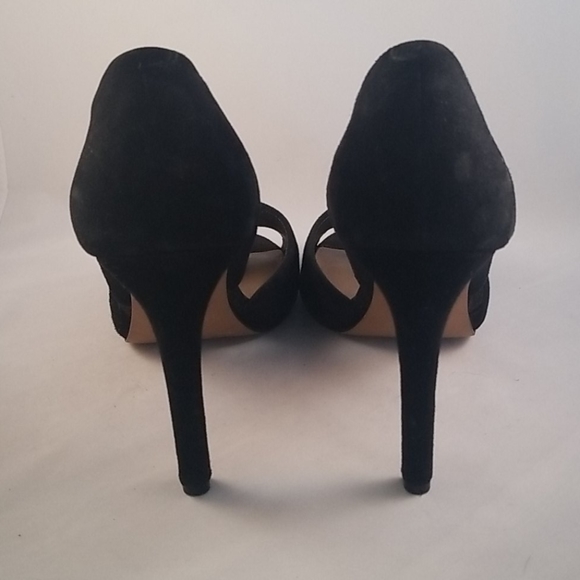 Vince Camuto Black Suede Heels - Picture 4 of 5